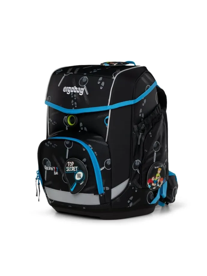 ergobag cubo Schulranzen-Set Drei Fragezeichen Kids Bärdektiv