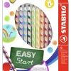 Ergonomische Buntstifte - Linkshänder "STABILO EASYcolors" - 12 Stück+Spitzer
