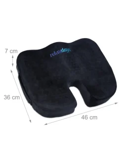 Ergonomisches Sitzkissen in Schwarz