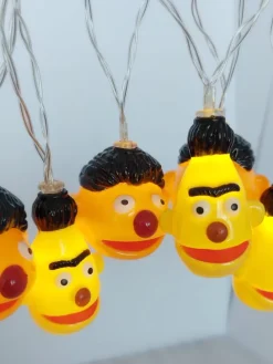 Ernie & Bert LED Lichterkette 2m 10 LEDs warmweiß batterie innen in gelb