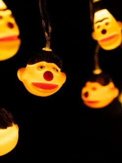 Ernie & Bert LED Lichterkette 2m 10 LEDs warmweiß batterie innen in gelb