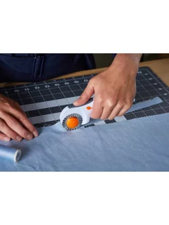 Ersatzklinge mit Einkerbungen in Silber - Ø 4,5 cm