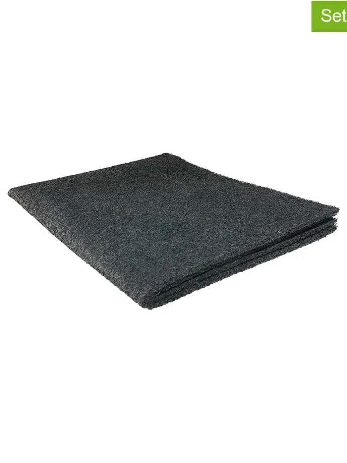 2er-Set: Aktiv-Kohlefilter für Dunstabzugshauben in Schwarz