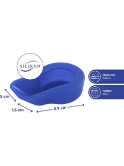 2er-Set: Anti-Kalk-Caps in Blau - (B)5,7 x (H)3,5 x (T)1,5 cm