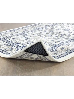 2er-Set: Antirutsch-Teppichecken in Schwarz - 2x 4 Stück