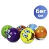 6er-Set: Anti-Stress-Bälle in Bunt - Ø 6 cm