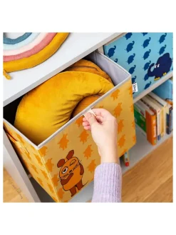 2er-Set: Aufbewahrungsboxen "Maus" in Blau/ Orange - (B)30 x (H)30 x (T)30 cm