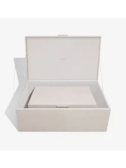 2er-Set: Aufbewahrungskisten in Taupe