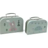 2er-Set: Aufbewahrungskoffer in Mint