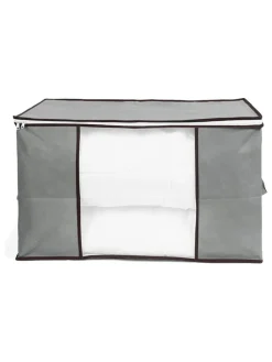 3er-Set: Aufbewahrungskorb in Grau - (B)60 x (H)35 x (T)43 cm