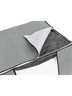 3er-Set: Aufbewahrungskorb in Grau - (B)60 x (H)35 x (T)43 cm