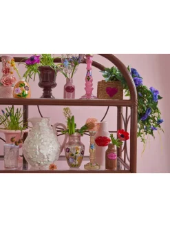 2er-Set: Aufbewahrungskörbe in Hellbraun/ Pink - (B)14 x (H)14 x (T)14 cm