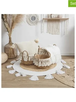 3er-Set: Aufbewahrungskörbe in Natur/ Creme
