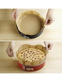 4er-Set: Backfolien-Zuschnitte in Hellbraun