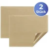 2er-Set: Backmatten in Beige - (L)36 x (B)42 cm