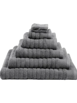 2er-Set: Badetücher "Prestige" in Anthrazit