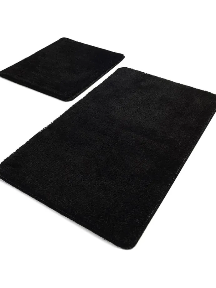 2er-Set: Badvorleger "Havai" in Schwarz