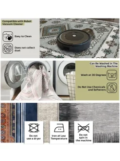 2er-Set: Badvorleger in Beige/ Grau/ Weiß