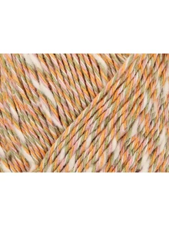 10er-Set: Baumwollgarne ''Color Breeze'' in Orange/ Beige/ Grün - 10x 50 g