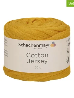 9er-Set: Baumwoll-Mixgarne ''Cotton Jersey'' in Senf - 9x 100 g