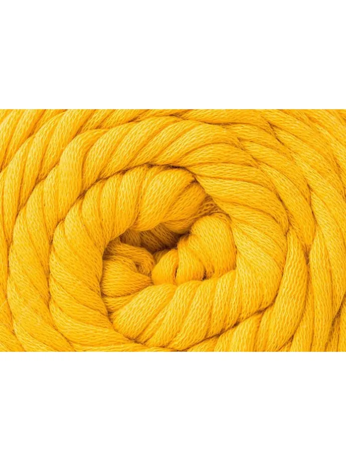 9er-Set: Baumwoll-Mixgarne ''Cotton Jersey'' in Senf - 9x 100 g