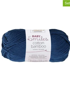 10er-Set: Baumwoll-Mixgarne ''Cotton Bamboo'' in Dunkelblau - 10x 50 g
