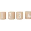 4er-Set: Becher in Beige - 50 ml
