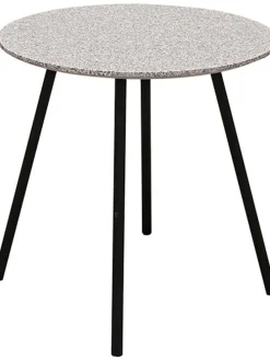 2er-Set: Beistelltische in Grau/ Schwarz