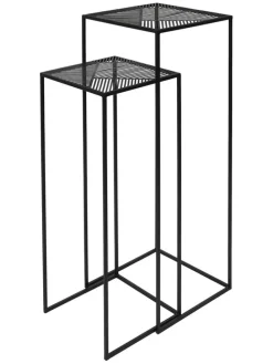 2er-Set: Beistelltische "Riga" in Schwarz