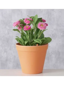 2er-Set: Übertöpfe "Giardino" in Orange - (H)13,5 Ø 15 cm