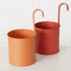 2er-Set: Übertöpfe "Riana" in Rot/ Orange - (H)28 Ø 16 cm