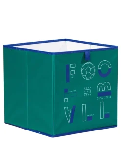 2er-Set: Boxen in Blau/ Grün - (B)33 x (H)33 x (T)33 cm