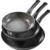 3er-Set: Bratpfannen ''Ceramic'' in Schwarz