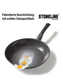 3er-Set: Bratpfannen ''Ceramic'' in Schwarz