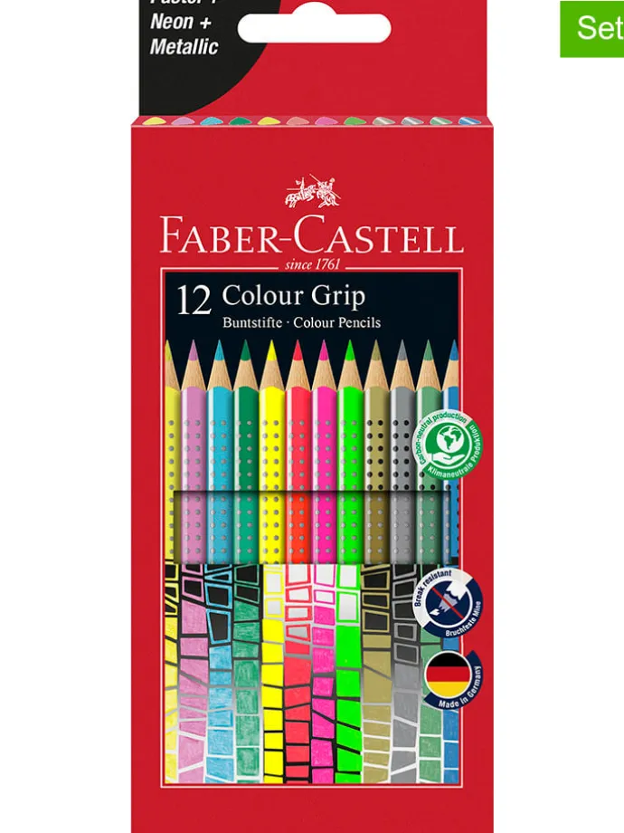 12er-Set: Buntstifte "Colour Grip"