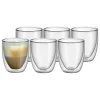 6er-Set: Cappuccinogläser "Kult" in Transparent - 250 ml