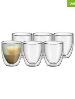 6er-Set: Cappuccinogläser "Kult" in Transparent - 250 ml