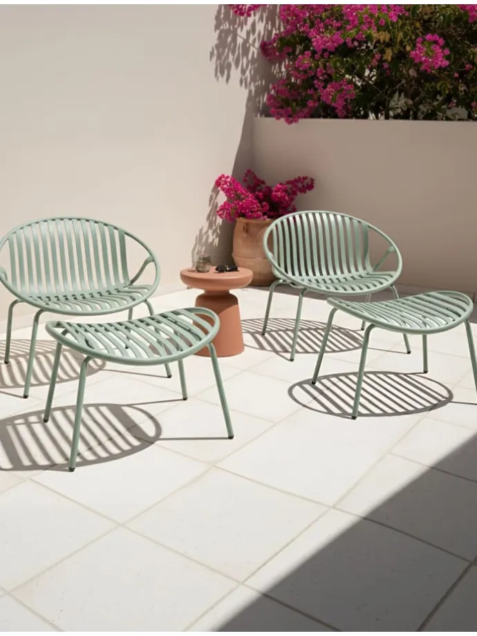 4er-Set Cocktailsessel CASPERIA in Grün