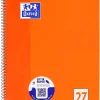 5er-Set: Collegeblöcke "Oxford - Lineatur 27" in Orange - DIN A4