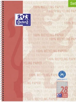 2er-Set: Collegeblöcke "Oxford Recycling" in Rot - DIN A4