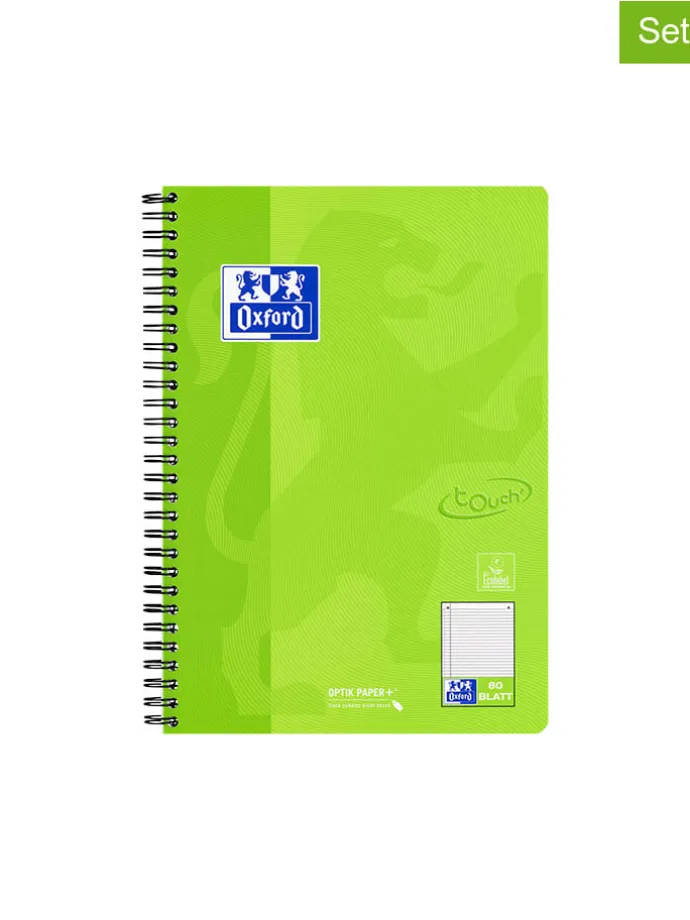 2er-Set: Collegeblöcke "Touch" in Bunt - DIN B5