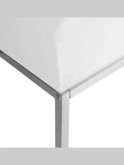 2er-Set Couchtisch BREA in Weiß/Silber