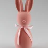 2er-Set: Dekofiguren ''Hase'' in Rosa - (B)7 x (H)23 x (T)6 cm