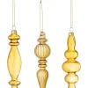 3er-Set: Dekohänger ''Aurelia'' in Gold - (L)15,5 cm
