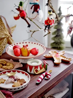 3er-Set: Dekohänger ''Velua'' in Rot/ Weiß