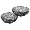 2er-Set: Dekoschalen "Graphina" in Schwarz