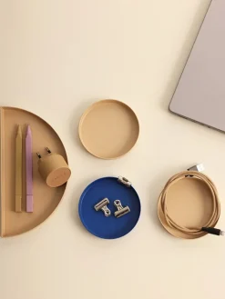 4er-Set: Dekoschalen in Beige/ Blau