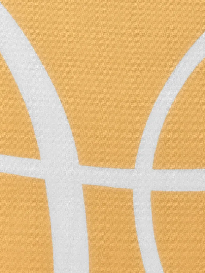 2er-Set: Dekoschals in Gelb/ Weiß