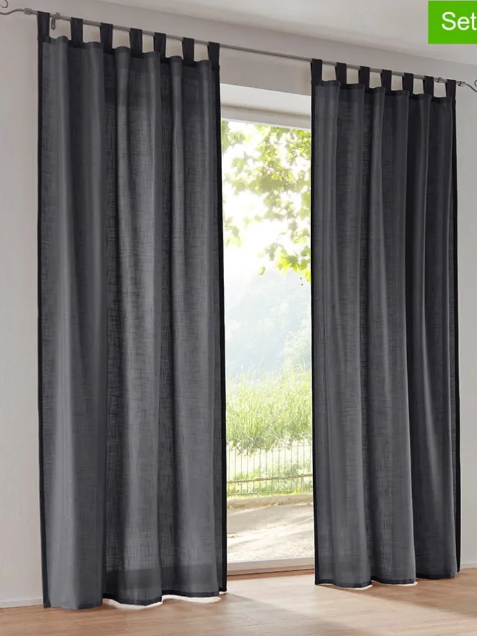 2er-Set: Dekostores in Schwarz