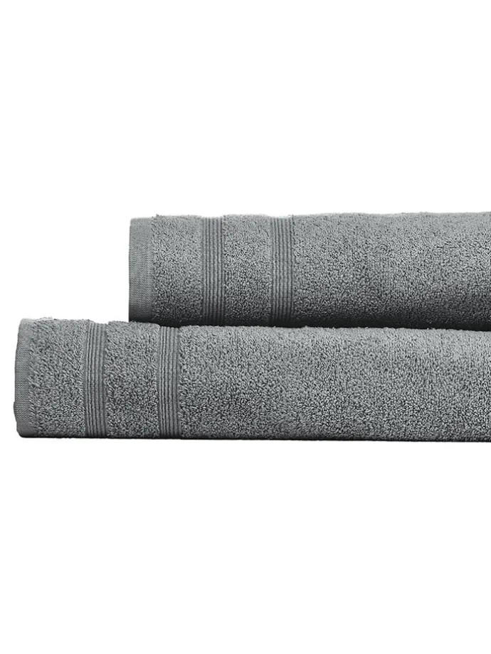 2er-Set: Duschtücher "Brooklyn" in Dunkelgrau